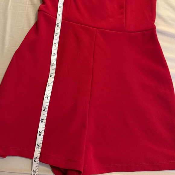 crystal sky jumpsuit shorts red size S - Picture 4 of 6